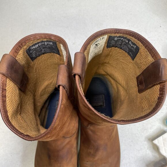 Georgia Boot Wellington Steel Toe Work Boots - Picture 8 of 10